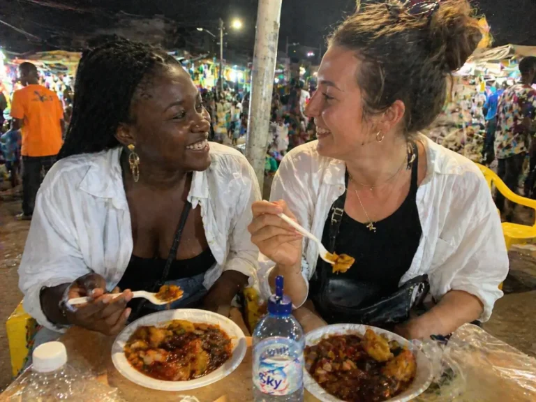 sharing memories in the night market
