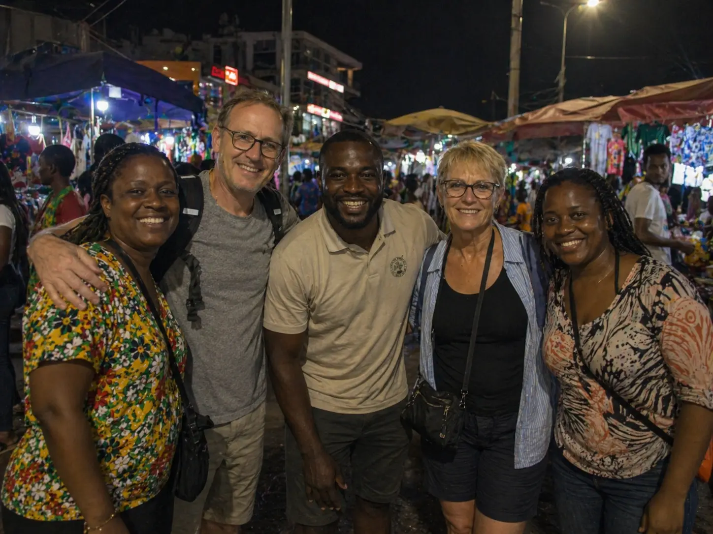 tour group at night